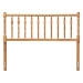 Baxton Studio Juliette Turned Spindle Headboard - Crafted Wood Panel with Decorative Spoke Design for Cottage Farmhouse Bedroom, Full, Oak Brown - BSOMG9821-NT Oak-Full-Headboard