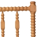 Baxton Studio Juliette Turned Spindle Headboard - Crafted Wood Panel with Decorative Spoke Design for Cottage Farmhouse Bedroom, Full, Oak Brown - BSOMG9821-NT Oak-Full-Headboard