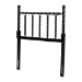 Baxton Studio Edaline Bamboo Motif Headboard - Crafted Wood Panel with Decorative Turned Spindle Design for Boho Costal Bedroom, Twin, Black