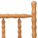 Baxton Studio Edaline Bamboo Motif Headboard - Crafted Wood Panel with Decorative Turned Spindle Design for Boho Costal Bedroom, Twin, Oak Brown - BSOMG9822-NT Oak-Twin-Headboard