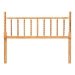 Baxton Studio Edaline Bamboo Motif Headboard - Crafted Wood Panel with Decorative Turned Spindle Design for Boho Costal Bedroom, Queen, Oak Brown - BSOMG9822-NT Oak-Queen-Headboard