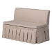 Baxton Studio Reginald 3-Piece Fabric Upholstered Dining Nook Set - Corner Kitchen Dining Banquette Set with Skirted Base, L-Shaped Seating for Small Spaces, Beige - BSOReginald-Light Beige/Walnut-3PC Dining Nook Set