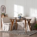 Baxton Studio Reginald 3-Piece Fabric Upholstered Dining Nook Set - Corner Kitchen Dining Banquette Set with Skirted Base, L-Shaped Seating for Small Spaces, Beige - BSOReginald-Light Beige/Walnut-3PC Dining Nook Set