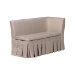 Baxton Studio Meyer 2-Piece Fabric Upholstered Dining Nook Bench Set - Corner Kitchen Banquette Seating with Skirted Base, L-Shaped Breakfast Nook for Small Spaces, Beige - BSOBBT8116-Light Beige-6086-1-2PC SF Bench