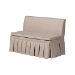 Baxton Studio Meyer 2-Piece Fabric Upholstered Dining Nook Bench Set - Corner Kitchen Banquette Seating with Skirted Base, L-Shaped Breakfast Nook for Small Spaces, Beige - BSOBBT8116-Light Beige-6086-1-2PC SF Bench