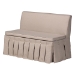 Baxton Studio Reuben 3-Piece Fabric Upholstered Dining Nook Set - Corner Kitchen Dining Banquette Set with Skirted Base, L-Shaped Seating for Small Spaces, Beige - BSOReuben-Light Beige/Walnut-3PC Dining Nook Set
