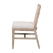 bali & pari Ashford Whitewash Rattan Dining Chair - Mahogany Wood Frame with Handwoven Wicker Backrest and Braided Rope Inserts for Coastal Dining Room - BSOMD-39960-Ashford-White Wash-Wood-Cushion-DC