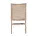 bali & pari Ashford Whitewash Rattan Dining Chair - Mahogany Wood Frame with Handwoven Wicker Backrest and Braided Rope Inserts for Coastal Dining Room - BSOMD-39960-Ashford-White Wash-Wood-Cushion-DC