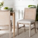 bali & pari Ashford Whitewash Rattan Dining Chair - Mahogany Wood Frame with Handwoven Wicker Backrest and Braided Rope Inserts for Coastal Dining Room - BSOMD-39960-Ashford-White Wash-Wood-Cushion-DC