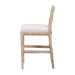 bali & pari Ashford Whitewash Rattan Counter Stool - Mahogany Wood Frame with Handwoven Wicker Backrest and Braided Rope Inserts for Coastal Kitchen - BSOMD-39961-Ashford-White Wash-Wood-Cushion-CS