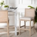 bali & pari Ashford Whitewash Rattan Counter Stool - Mahogany Wood Frame with Handwoven Wicker Backrest and Braided Rope Inserts for Coastal Kitchen - BSOMD-39961-Ashford-White Wash-Wood-Cushion-CS