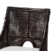 bali & pari Acton Natural Rattan Counter Stool - Handwoven Wicker Accent Stool with Tall Back and Sloped Arms, Boho Coastal Kitchen Seating - BSOActon-Coffee Bean Rattan-Cushion-CS