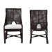 bali & pari Acton Natural Rattan 2-Piece Dining Chair Set - Handwoven Wicker Accent Chair with Tall Back and Sloped Arms, Boho Coastal Seating - BSOActon-Coffee Bean Rattan-Cushion-DC