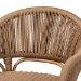 bali & pari Isra Natural Rattan Accent Chair with Handwoven Synthetic Wicker - Curved Barrel Back Lounge Chair for Coastal Living Spaces - BSOIsra-Natural-Rattan/Banana Fiber-AC
