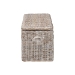 bali & pari Clarette Whitewashed Rattan Storage Bench - Handwoven Wicker Storage Trunk with Lift-Top Lid, Boho Coastal Seating for Living Room, Bedroom, or Entryway - BSOCloudhaven-LG-White Wash Rattan-Bench