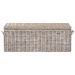 bali & pari Clarette Whitewashed Rattan Storage Bench - Handwoven Wicker Storage Trunk with Lift-Top Lid, Boho Coastal Seating for Living Room, Bedroom, or Entryway - BSOCloudhaven-LG-White Wash Rattan-Bench
