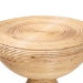 bali & pari Brookwood Natural Rattan End Table : Handcrafted Wicker Sculptural Accent Table with Pedestal Base for Living Room or Sun Room - BSOBrookwood-Natural Rattan-ET