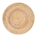 bali & pari Brookwood Natural Rattan End Table : Handcrafted Wicker Sculptural Accent Table with Pedestal Base for Living Room or Sun Room - BSOBrookwood-Natural Rattan-ET