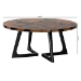 bali & pari Agata Wood and Epoxy Resin Coffee Table - Handcrafted Live Edge Teak Accent Table with Sculptural Base - BSOAgata-Patterned Resin-CT-Boxed
