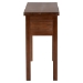bali & pari Alannis Mahogany Wood Console Table - Accent Table with Carved Floral Apron for Entryway, Living Room, or Hallway - BSOAlannis-Light Brown Wooden-Console Table-Boxed