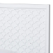 Baxton Studio Lara Twin Platform Bed - Modern Wood Bed Frame with Laser-Cut Decorative Headboard Overlay, White - BSOLara-White Solid-Twin Bed