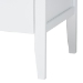 Baxton Studio Lara Dresser - 6-Drawer Bedroom Storage Chest with Laser-Cut Geometric Overlay for Clothing and Organization, White - BSOLara-White Solid-Dresser