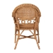 bali & pari Abigale Natural Rattan Dining Chair - Handwoven Wicker Accent Chair with Arms and Openwork Frame for Kitchen or Dining Room - BSOAbigale-Light Honey Rattan-Arm-DC
