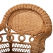 bali & pari Abigale Natural Rattan Dining Chair - Handwoven Wicker Accent Chair with Arms and Openwork Frame for Kitchen or Dining Room - BSOAbigale-Light Honey Rattan-Arm-DC