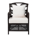 bali & pari Paden Natural Rattan Armchair - Handwoven Wicker Accent Chair with Banana Leaf Frame for Living Room or Sun Room - BSOPaden-Rattan/Coffee Bean-Cushion-CC