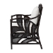 bali & pari Paden Natural Rattan Armchair - Handwoven Wicker Accent Chair with Banana Leaf Frame for Living Room or Sun Room - BSOPaden-Rattan/Coffee Bean-Cushion-CC