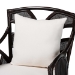 bali & pari Paden Natural Rattan Armchair - Handwoven Wicker Accent Chair with Banana Leaf Frame for Living Room or Sun Room - BSOPaden-Rattan/Coffee Bean-Cushion-CC
