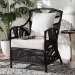 bali & pari Paden Natural Rattan Armchair - Handwoven Wicker Accent Chair with Banana Leaf Frame for Living Room or Sun Room - BSOPaden-Rattan/Coffee Bean-Cushion-CC