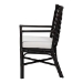 bali & pari Oscar Natural Rattan Dining Chair - Handwoven Wicker Accent Chair with Chevron Back and Armrests for Kitchen or Dining Room - BSOOscar-Rattan/Coffee Bean-Cushion-DC