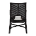 bali & pari Oscar Natural Rattan Dining Chair - Handwoven Wicker Accent Chair with Chevron Back and Armrests for Kitchen or Dining Room - BSOOscar-Rattan/Coffee Bean-Cushion-DC