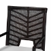 bali & pari Oscar Natural Rattan Dining Chair - Handwoven Wicker Accent Chair with Chevron Back and Armrests for Kitchen or Dining Room - BSOOscar-Rattan/Coffee Bean-Cushion-DC