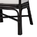 bali & pari Oscar Natural Rattan Dining Chair - Handwoven Wicker Accent Chair with Chevron Back and Armrests for Kitchen or Dining Room - BSOOscar-Rattan/Coffee Bean-Cushion-DC