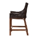 bali & pari Petra Natural Rattan Counter Stool - Handwoven Wicker Accent Stool with Wingback Profile and Cutout Handle, Espresso - BSOPetra-Rattan/Coffee Bean-Cushion-CS