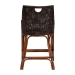 bali & pari Petra Natural Rattan Counter Stool - Handwoven Wicker Accent Stool with Wingback Profile and Cutout Handle, Espresso - BSOPetra-Rattan/Coffee Bean-Cushion-CS