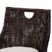 bali & pari Petra Natural Rattan Counter Stool - Handwoven Wicker Accent Stool with Wingback Profile and Cutout Handle, Espresso - BSOPetra-Rattan/Coffee Bean-Cushion-CS