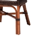 bali & pari Petra Natural Rattan 2-Piece Dining Chair Set - Handwoven Wicker Accent Chair with Wingback Profile and Cutout Handle, Espresso - BSOPetra-Rattan/Coffee Bean-Cushion-DC
