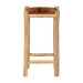 bali & pari Rivera Genuine Goat Leather Counter Stool - Rustic Boho Seating with Teak Wood Frame and Natural Hide Upholstery - BSOCGL-01-Goat Leather-CS