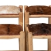 bali & pari Rivera Genuine Goat Leather Counter Stool - Rustic Boho Seating with Teak Wood Frame and Natural Hide Upholstery - BSOCGL-01-Goat Leather-CS