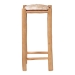bali & pari Rivera Genuine Goat Leather Bar Stool - Rustic Boho Seating with Teak Wood Frame and Natural Hide Upholstery - BSOBGL-01-Goat Leather-BS