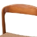 bali & pari Lorena Paper Loom Woven Dining Chair - Mahogany Wood Frame Accent Chair with Curved Back for Kitchen or Dining Room Seating - BSOMD-39914-Honey/Loog-Wooden-DC
