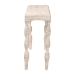 bali & pari Lejane Woven Seagrass Console Table - Handwoven Wicker Waterfall Accent Table with for Entryway, Living Room, or Hallway - BSOMD-39958-White Wash Rustic-Wood-KD/Box-CST