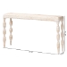 bali & pari Lejane Woven Seagrass Console Table - Handwoven Wicker Waterfall Accent Table with for Entryway, Living Room, or Hallway - BSOMD-39958-White Wash Rustic-Wood-KD/Box-CST