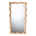 bali & pari Hasana Natural Rattan Floor Mirror - Scalloped Frame Full Length Accent Mirror for Bedroom or Entryway