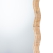 bali & pari Hasana Natural Rattan Floor Mirror - Scalloped Frame Full Length Accent Mirror for Bedroom or Entryway - BSOWS242-Natural-Rattan-Mirror
