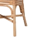 bali & pari Elmer Natural Rattan Dining Chair - Handwoven Wicker Accent Chair with Cushioned seat for Kitchen or Dining Room, Natural Brown - BSOElmer-Natural Rattan-White Cushion-DC