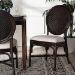 bali & pari Elmer Natural Rattan Dining Chair - Handwoven Wicker Accent Chair with Cushioned seat for Kitchen or Dining Room, Espresso - BSOElmer-Coffee Bean Rattan-White Cushion-DC